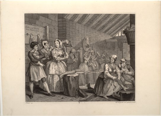 Plate 4 from the series A Harlot&#039;s Progress
