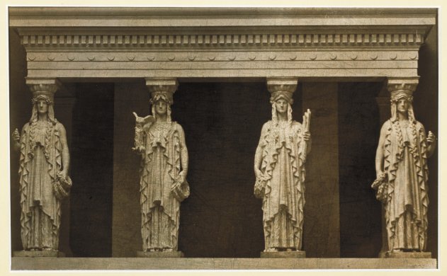 Grecian Sculptures in Buffalo-Caryatids at Albright Art Gallery