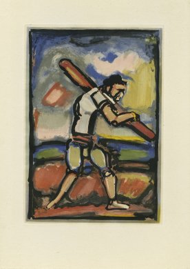 Aide-Bourreau portant un des bois de la croix, vers la droite (Henchman&#039;s Aide Carrying Part of the Cross, Facing Right) from the book Passion