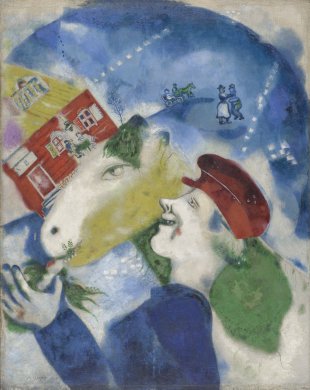 Marc Chagall&#039;s La Vie paysanne (Peasant Life), 1925