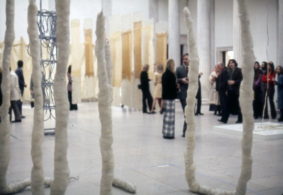 Members at the Members&#039; Preview for Eva Hesse: A Memorial Exhibition