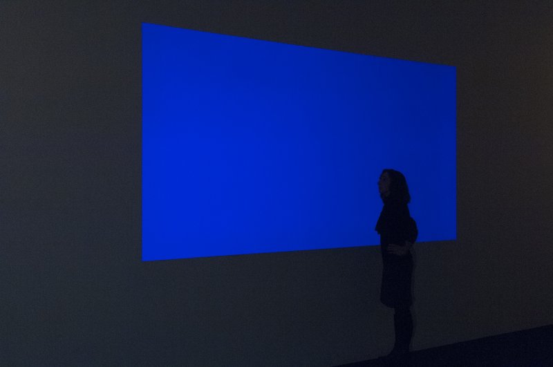 Installation view of James Turrell's Gap from the series “Tiny Town,” 2001