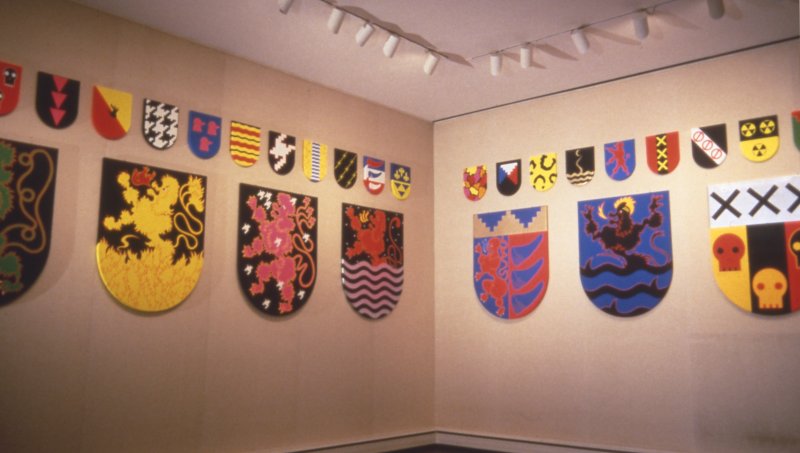 Installation view of The Armoury of the 1984 Miss General Idea Pavilion