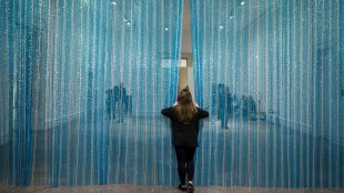 Installation view of Felix Gonzalez-Torres’s &quot;Untitled&quot; (Water), 1995.