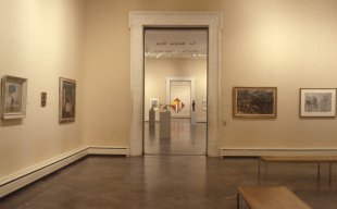 Installation view of The American Scene: Selections from the Permanent Collection