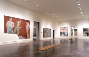 Installation view of Leon Golub: Paintings 1950–2000 