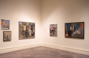 Installation view of A Look at Romare Bearden