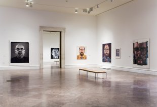 Installation view of Chuck Close: Self-Portraits 1967–2005