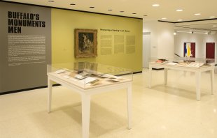 Installation view of Buffalo&#039;s Monuments Men
