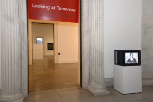 Installation view of Looking at Tomorrow: Light and Language from The Panza Collection, 1967–1990