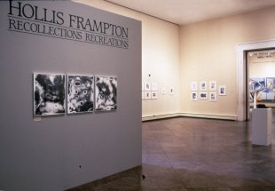 Installation view of Hollis Frampton: Recollections/Recreations
