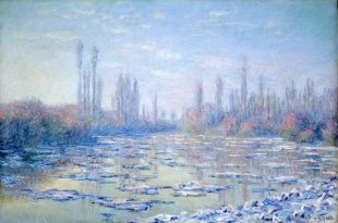 Claude Monet&#039;s Les glaçons (The Ice Floes), 1880.