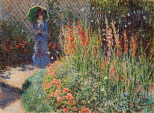 Claude Monet&#039;s Rounded Flower Bed, 1876