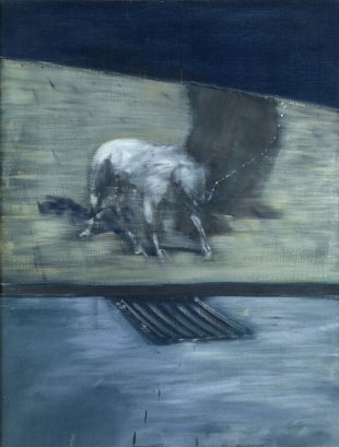 Francis Bacon&#039;s Man with Dog, 1953