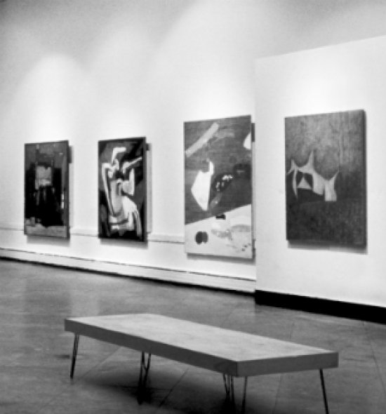 Installation view of Contemporary Art: Acquisitions 1957–1958.