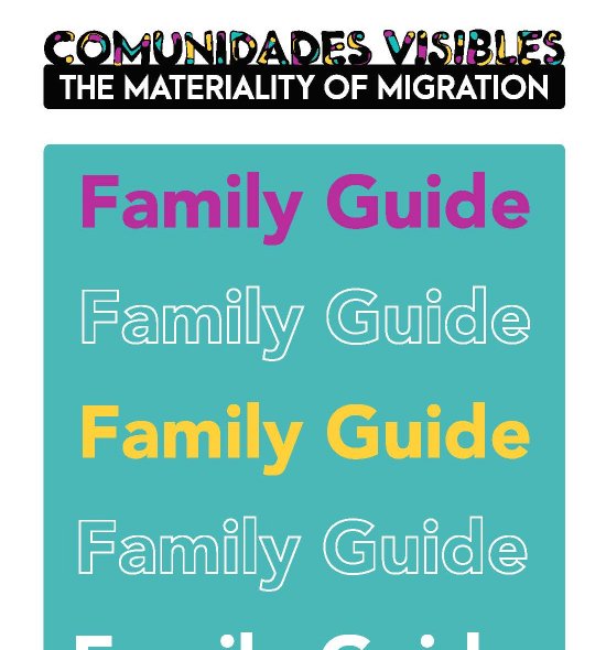Comunidades Visibles family guide cover