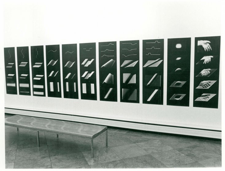 Installation view of The VASULKAS / Steina: Machine Vision, Woody: Descriptions, on view October 21–November 26, 1978