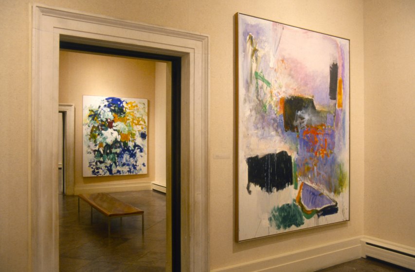 Installation view of Joan Mitchell, on view at the Albright-Knox, September 17–November 16, 1988