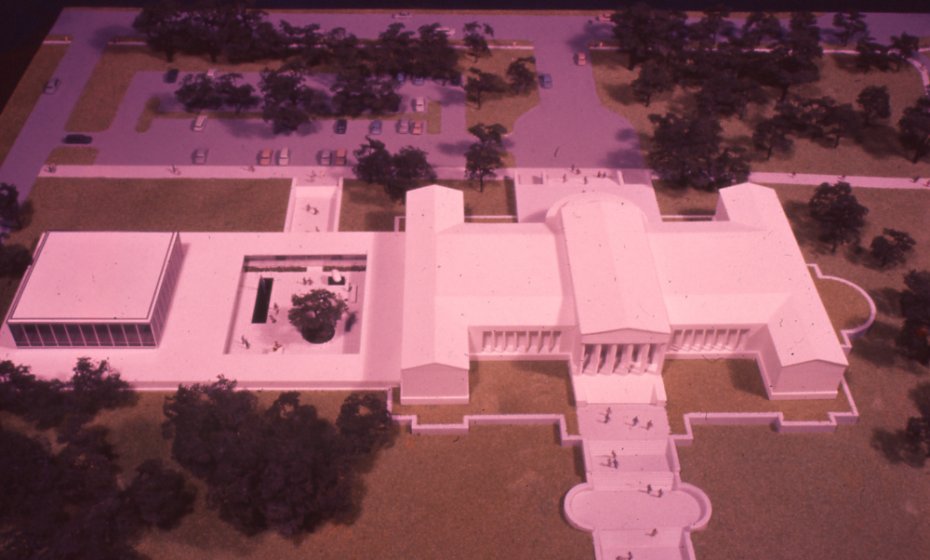 Model of Gordon Bunshaft&#039;s proposed addition to the Albright Art Gallery