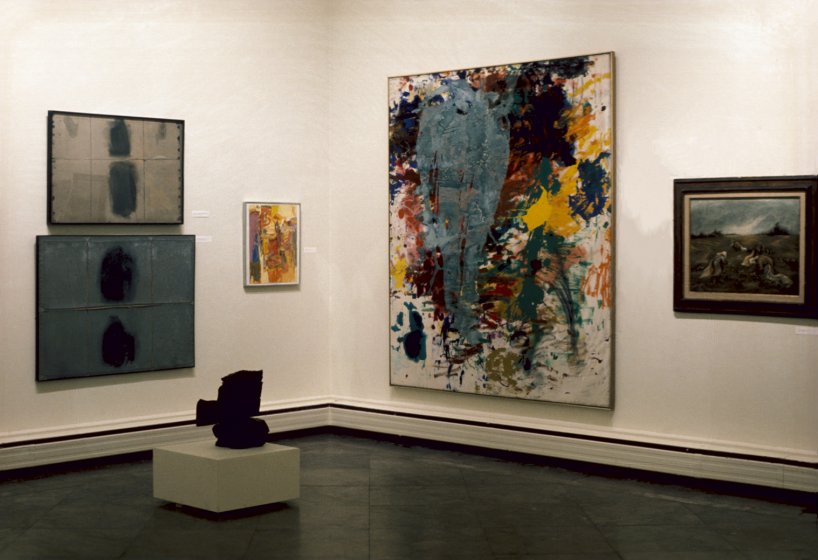 Installation view of The Martha Jackson Collection at the Albright-Knox Art Gallery, Albright-Knox Art Gallery, November 21, 1975–January 4, 1976